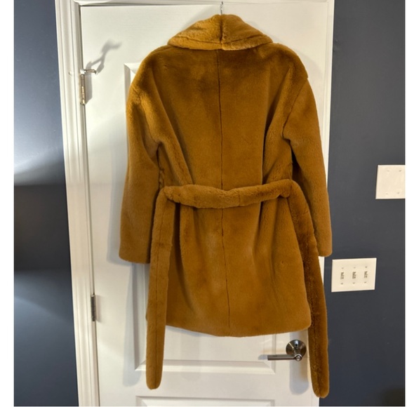 NWT Rag & Bone Camel Shearling Robe Coat - Picture 3 of 7